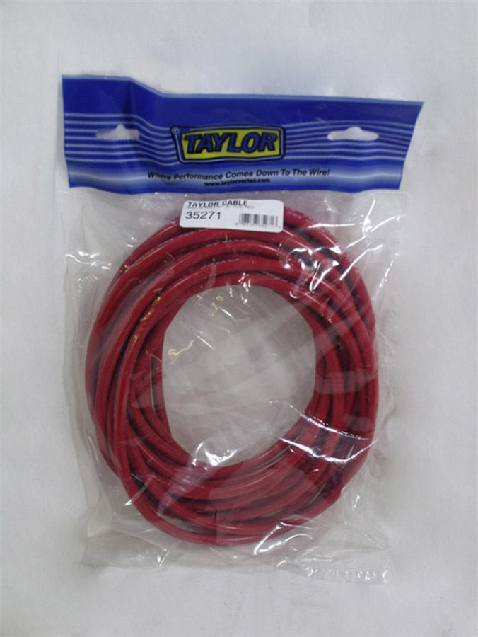 Taylor Cable 30' Spool 8mm Red Spiro Wound Plug Wire 35271