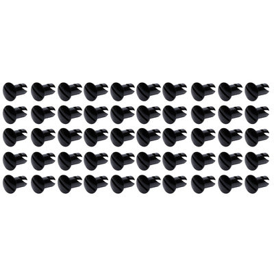 Ti22 Performance Oval Head Dzus Buttons .550 Long Black - 50 pack