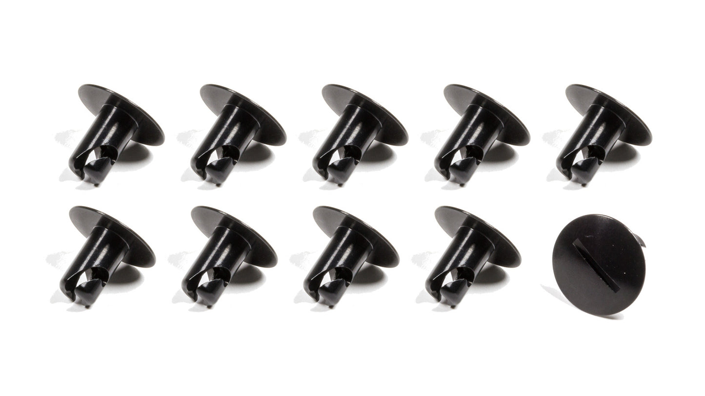 Triple X Large Head Button .500 Long Black Aluminum 10 Pack