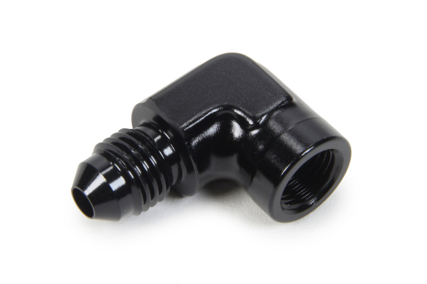 Triple X Gauge Adapter 90 Degree #4 Male x 1/8 NTP Female
