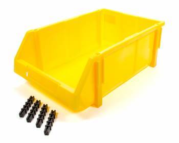 Triple X Plastic Storage Bin Small Yellow 7x5x3