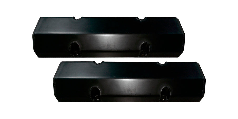 Triple X Valve Cover Set SBC Billet Rail Black