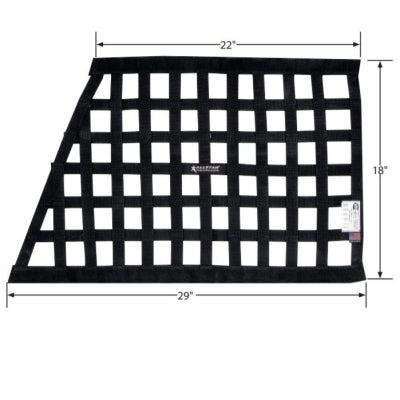 Allstar Performance Angled Window Net - SFI