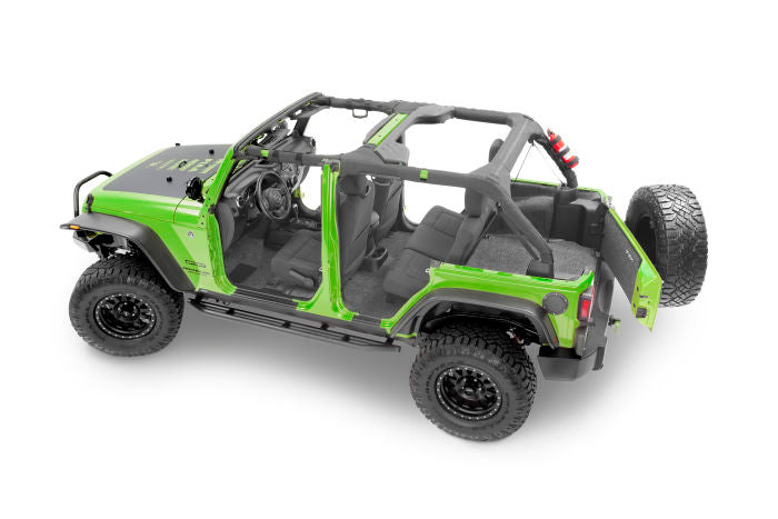 BedRug Jeep Floor Liner - 2007+ Jeep JK Unlimited 4 Door 4 Pc Floor Kit