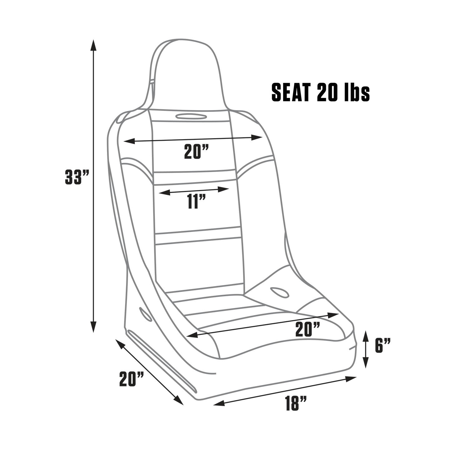 Procar All-Terrain Suspension Seat Diagram