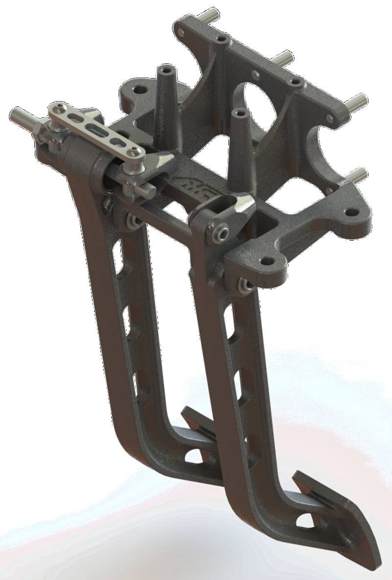 AFCO Racing Aluminum Brake Pedal Reverse Swing Mt. 6.25: 1 Ratio 6610000