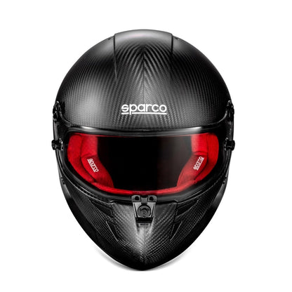Sparco Stealth RF Carbon Helmet SA2025 / FIA 8859-2024 (Front, Red Lining)
