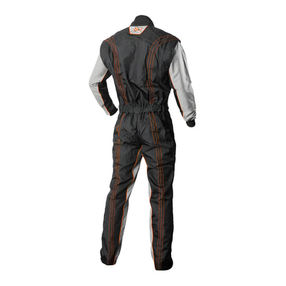 K1 Racegear GK2 Karting Suit Black/Orange (back)
