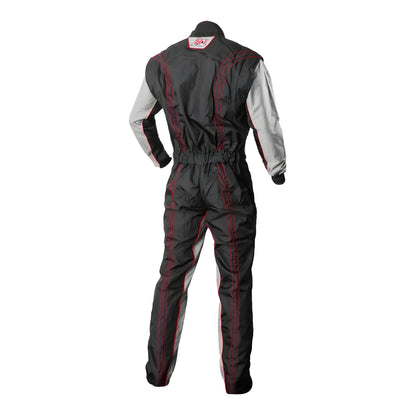 K1 Racegear GK2 Karting Suit Black/Red (back)
