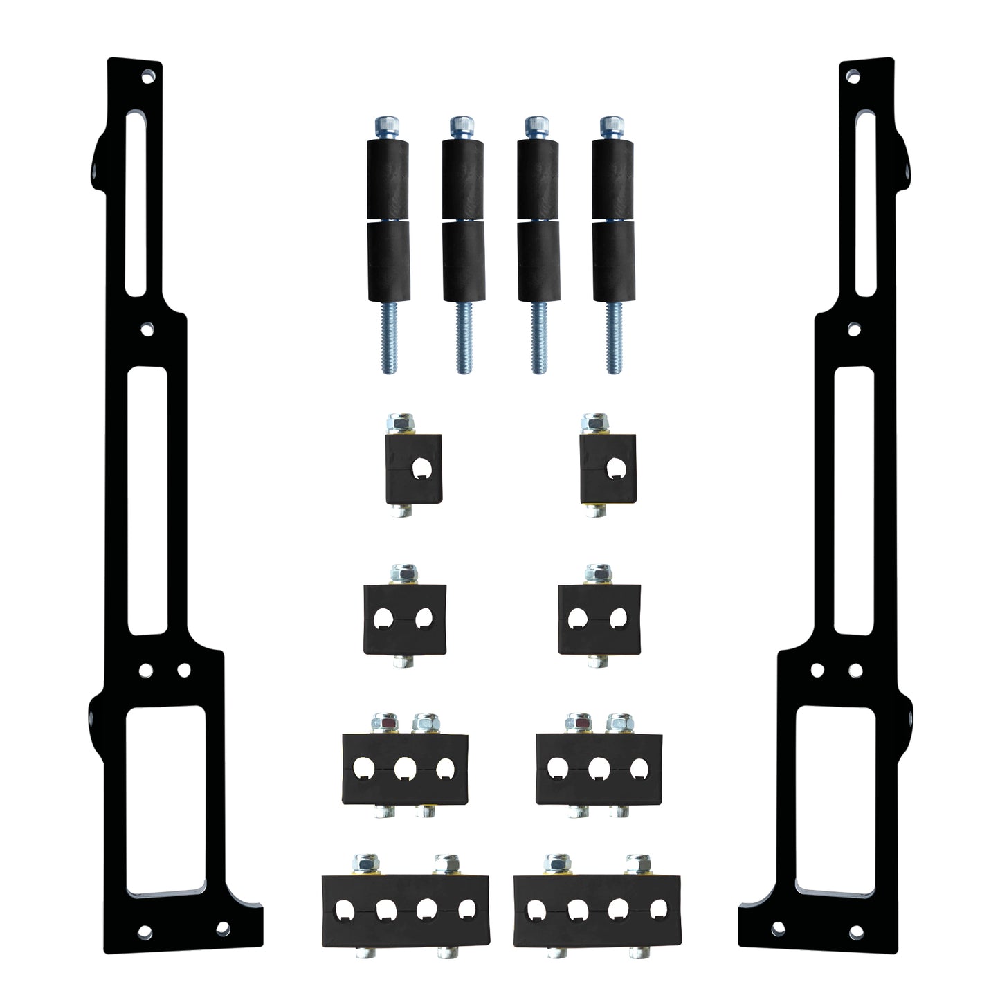 R&M Spark Plug Wire Loom Small Block Chevy SBC Black Vertical Style 1101-90-K