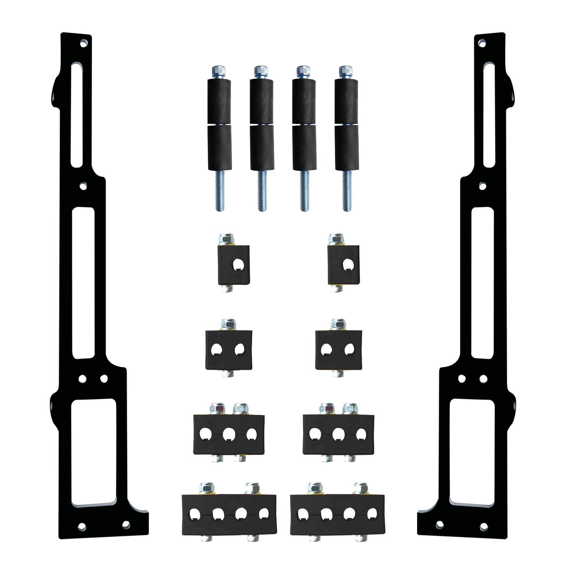 R&M Spark Plug Wire Loom Small Block Chevy SBC Black Vertical Style 1101-90-K