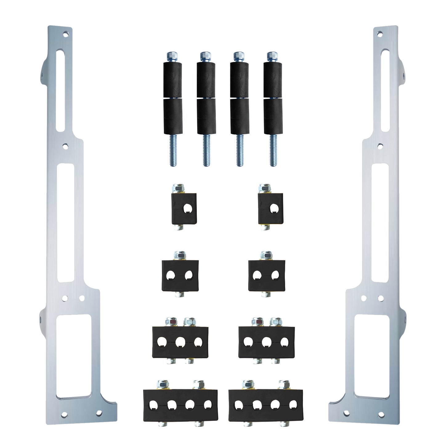 R&M Spark Plug Wire Loom Small Block Chevy SBC Polished Vertical 1101-90-P