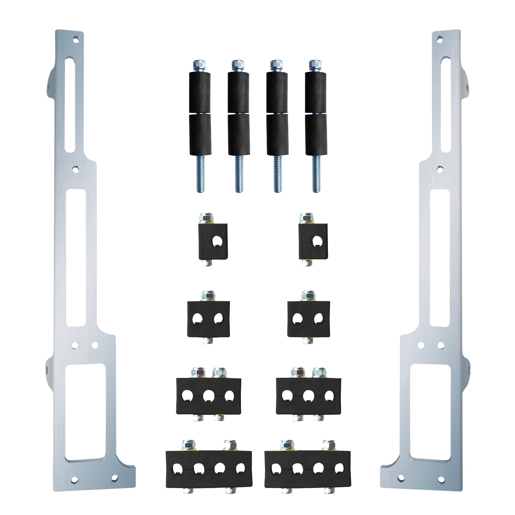 R&M Spark Plug Wire Loom Small Block Chevy SBC Polished Vertical 1101-90-P