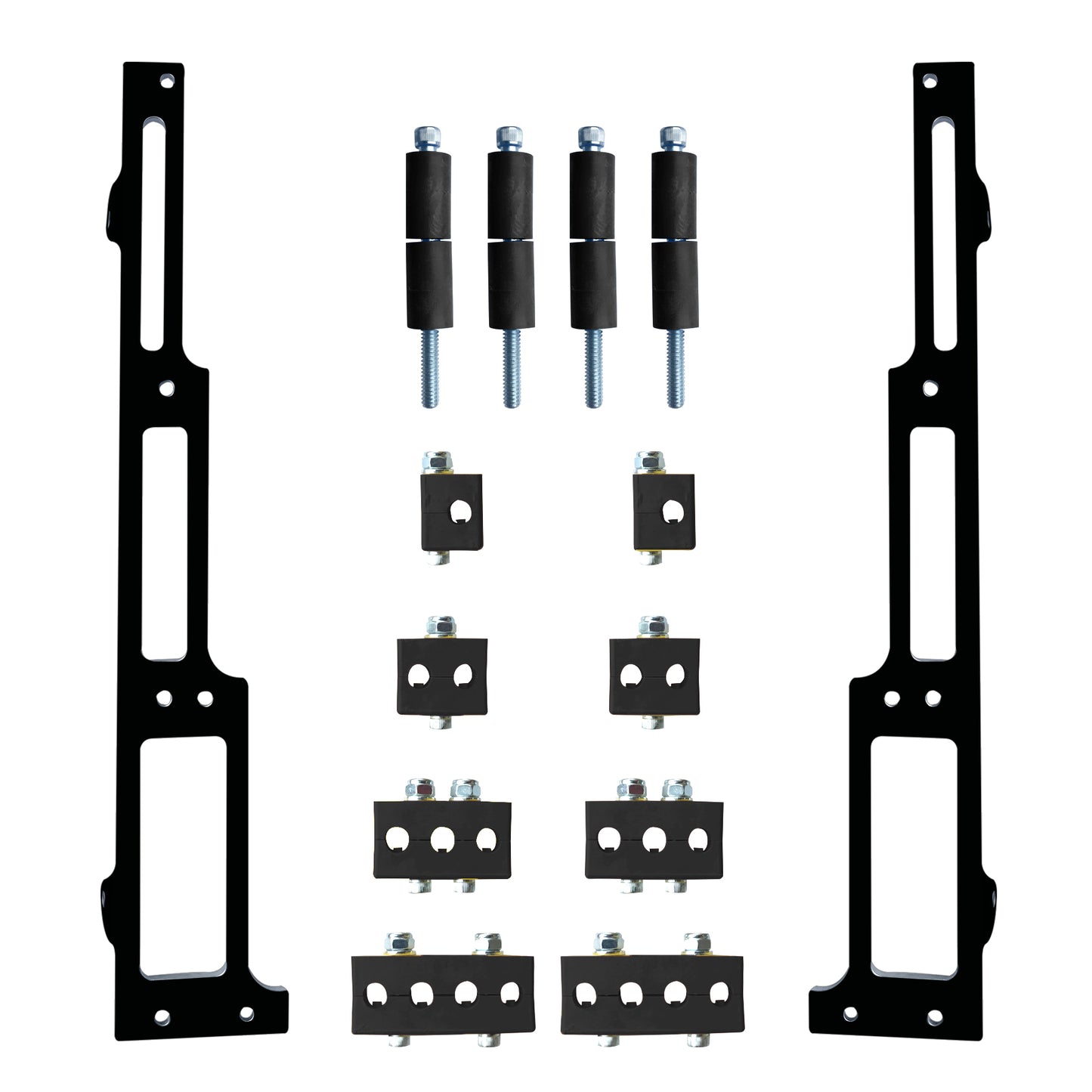 R&M Spark Plug Wire Loom Big Block Chevy BBC Black Vertical Style 1102-90-K