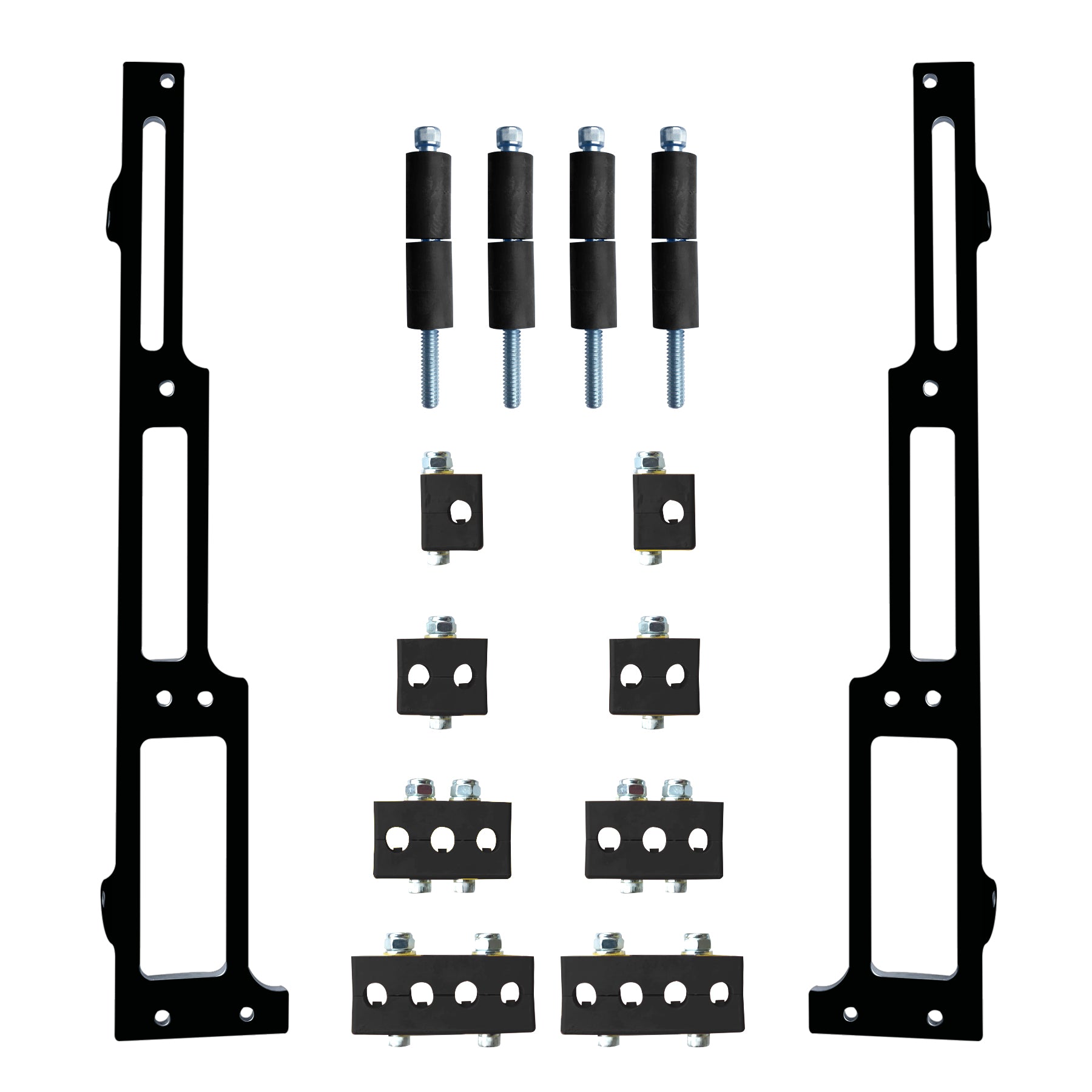 R&M Spark Plug Wire Loom Big Block Chevy BBC Black Vertical Style 1102-90-K