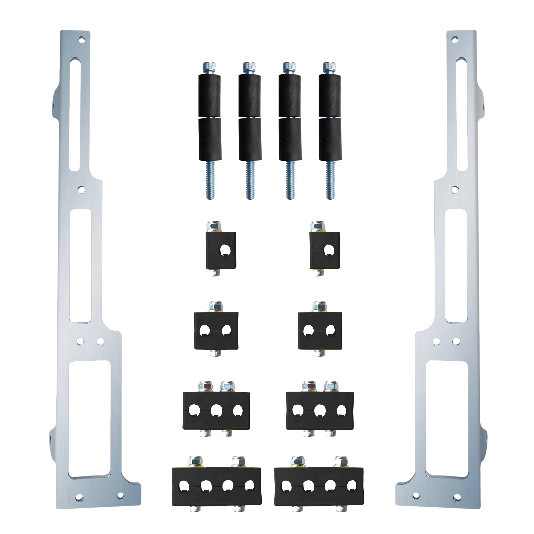 R&M Spark Plug Wire Loom Big Block Chevy BBC Polished Vertical Style 1102-90-P