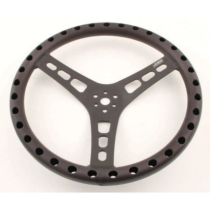 JOES Lightweight Aluminum Dished Steering Wheel (Black Anodized)