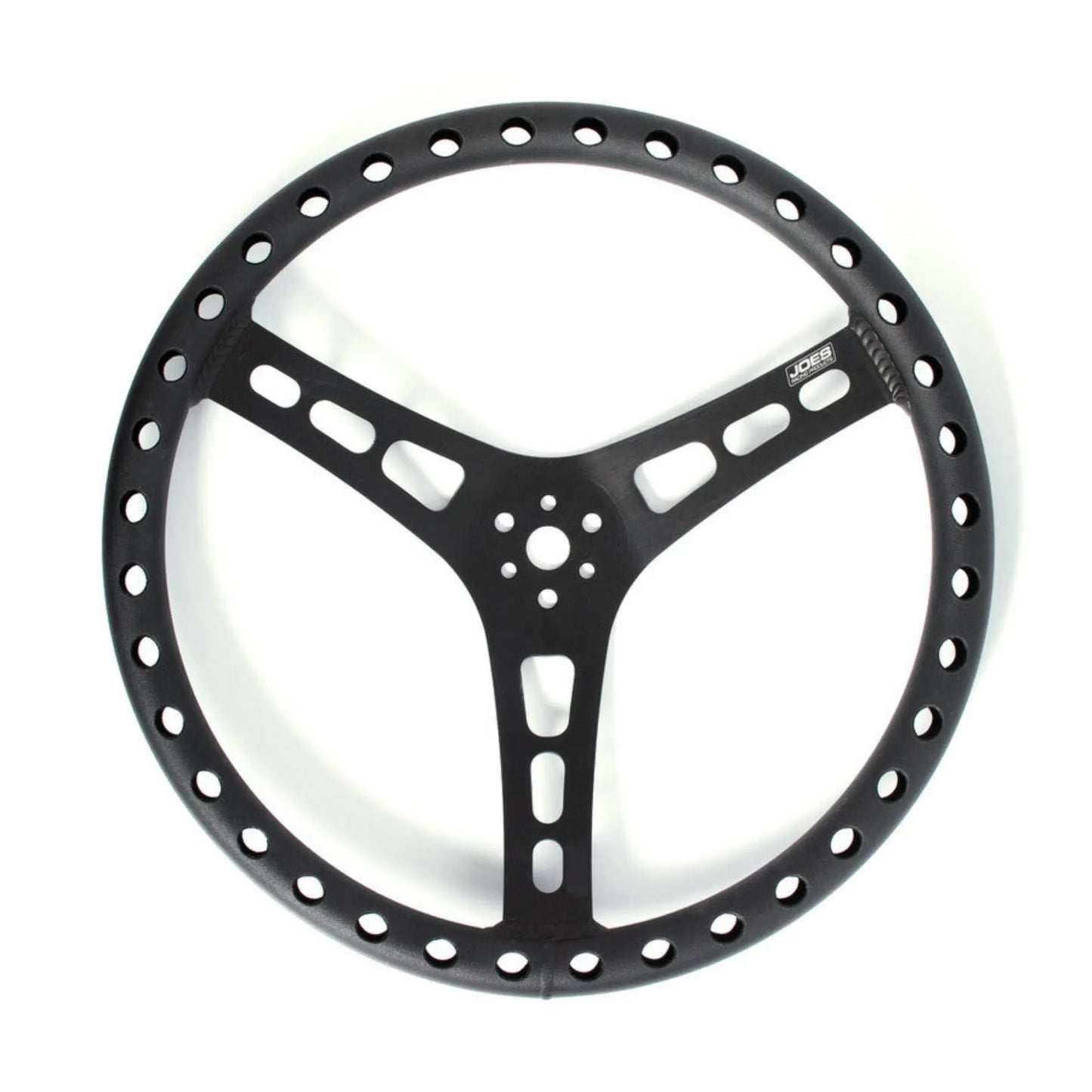 JOES Lightweight Aluminum  Dished Steering Wheel (Black)