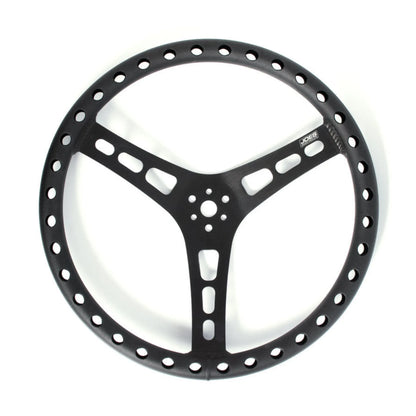 JOES Lightweight Aluminum  Dished Steering Wheel (Black)