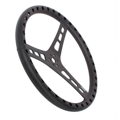 JOES Lightweight Aluminum  Dished Steering Wheel (Black)