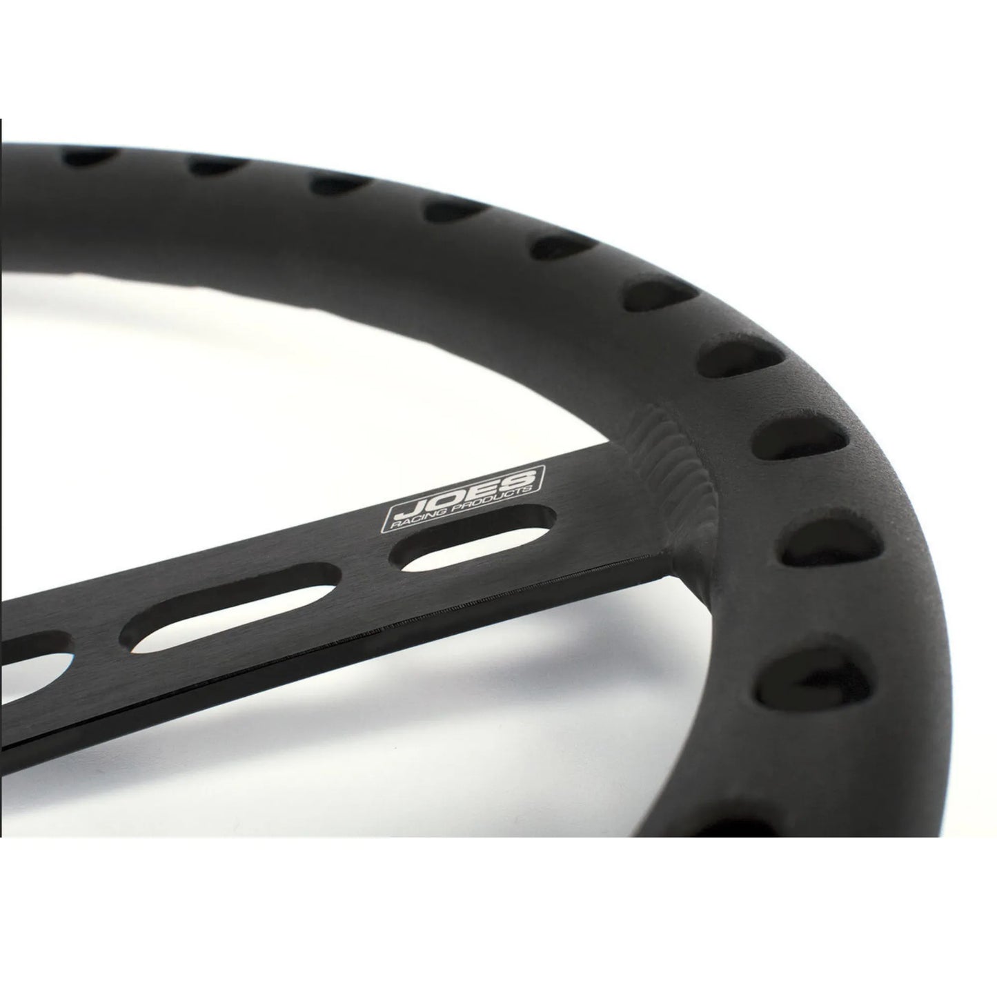 JOES Lightweight Aluminum  Dished Steering Wheel (Black)