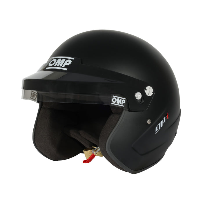 OMP GP-I Open Face Helmet SA2025 (Flat Black)