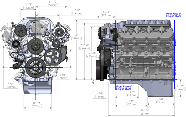 Holley Godzilla High Mount Accessory Drive 20-320 (Diagram)