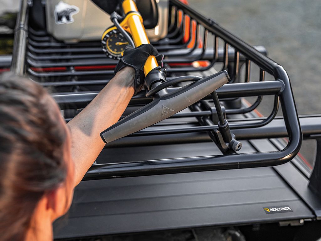 RealTruck Elevate Cargo Basket (Narrow) holds all cargo