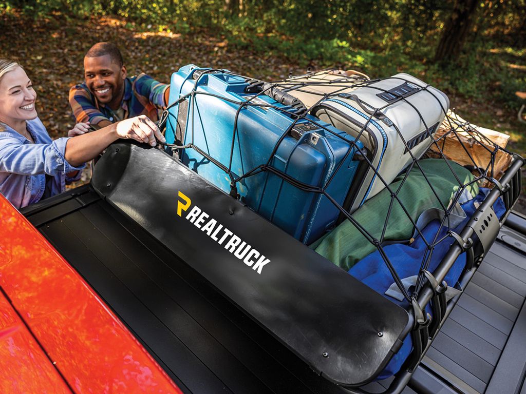 RealTruck Elevate Cargo Basket is a great solution for extra cargo space when traveling