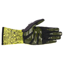 Alpinestars Tech-1 K Race V2 Vertical Gloves (Back, Yellow)