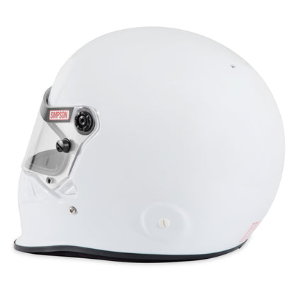 Simpson Vudo Helmet SA2025 (Left Side, White)