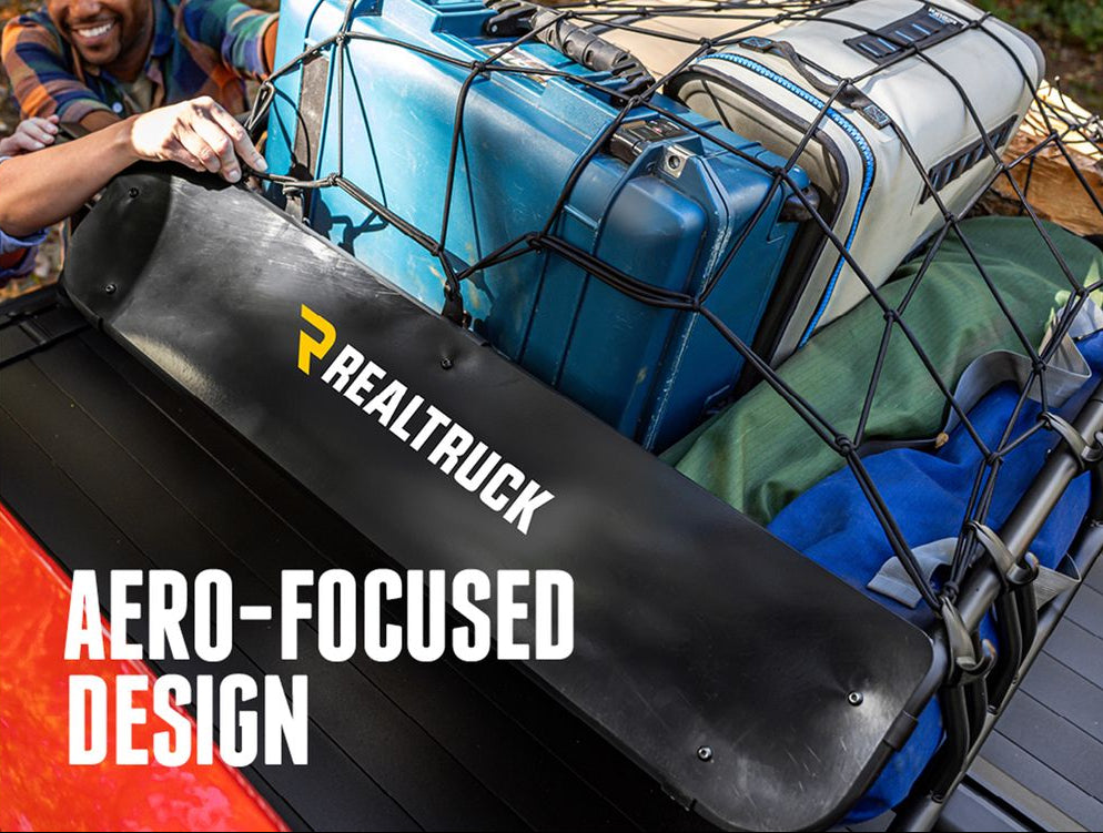 RealTruck Elevate Cargo Basket has an aero-focused design