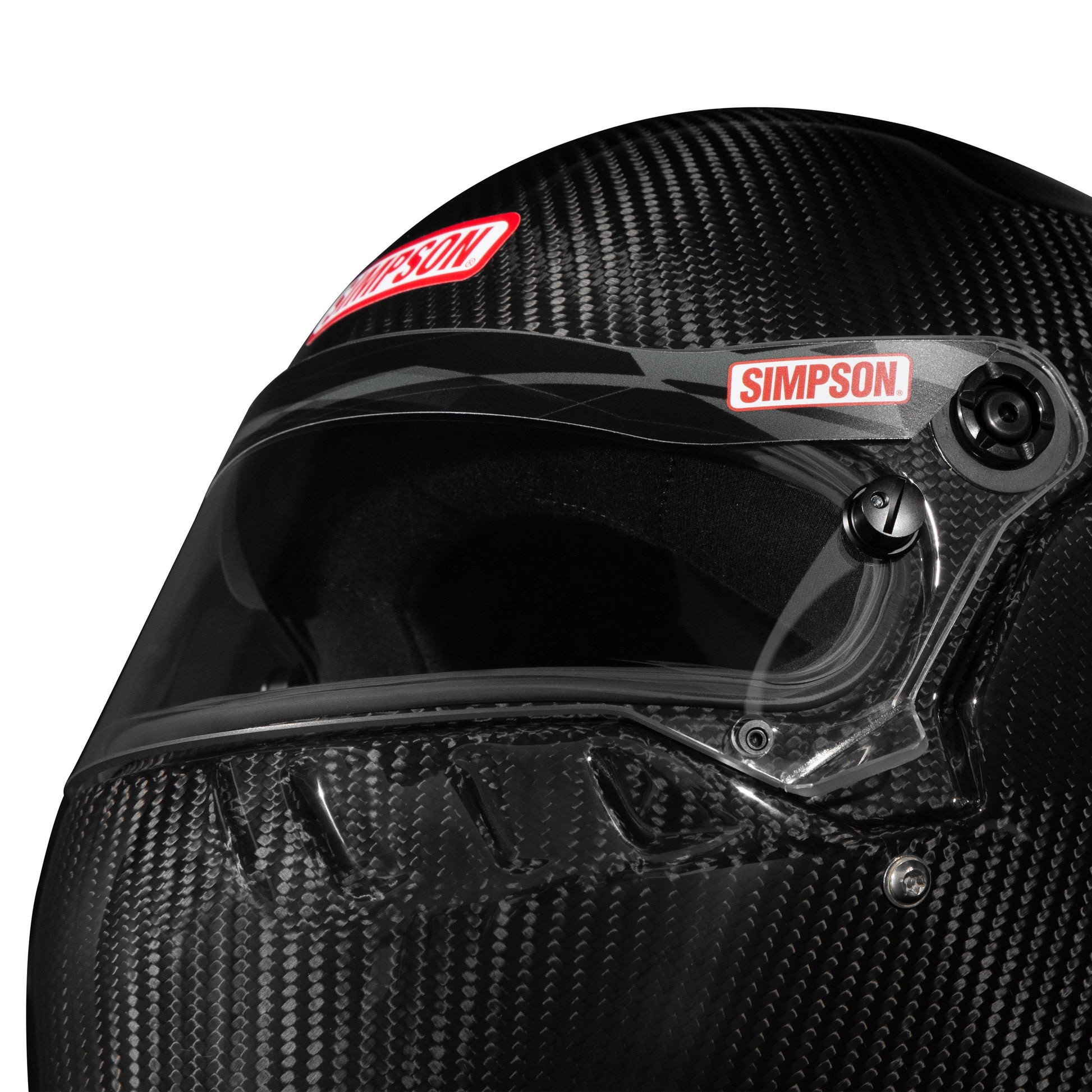 Simpson Vudo Carbon Helmet (Top Front Detail)