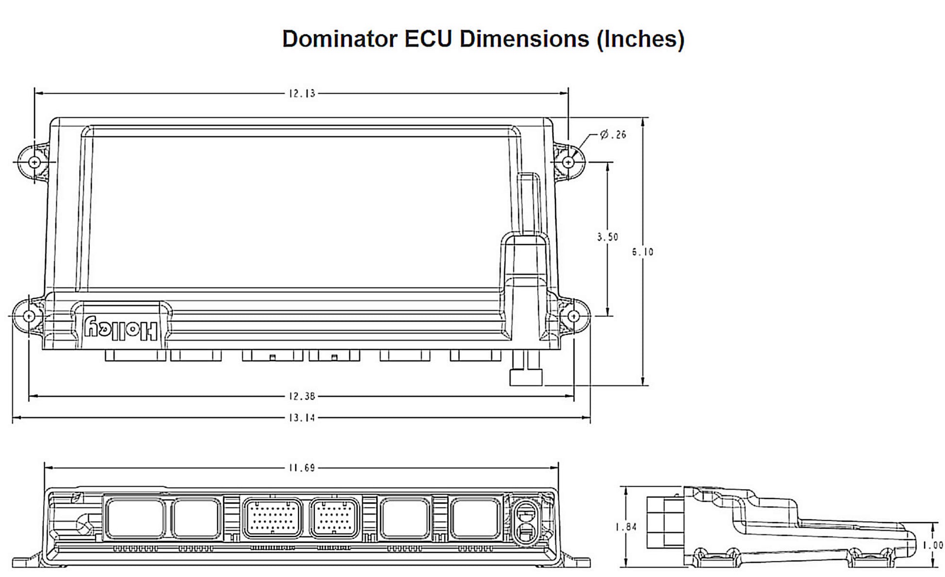 Holley Dominator EFI Kit 550-655 Dimensions