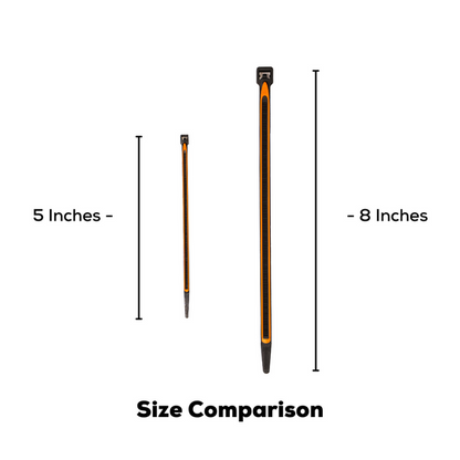 Grip Lock Ties Size Comparison Chart