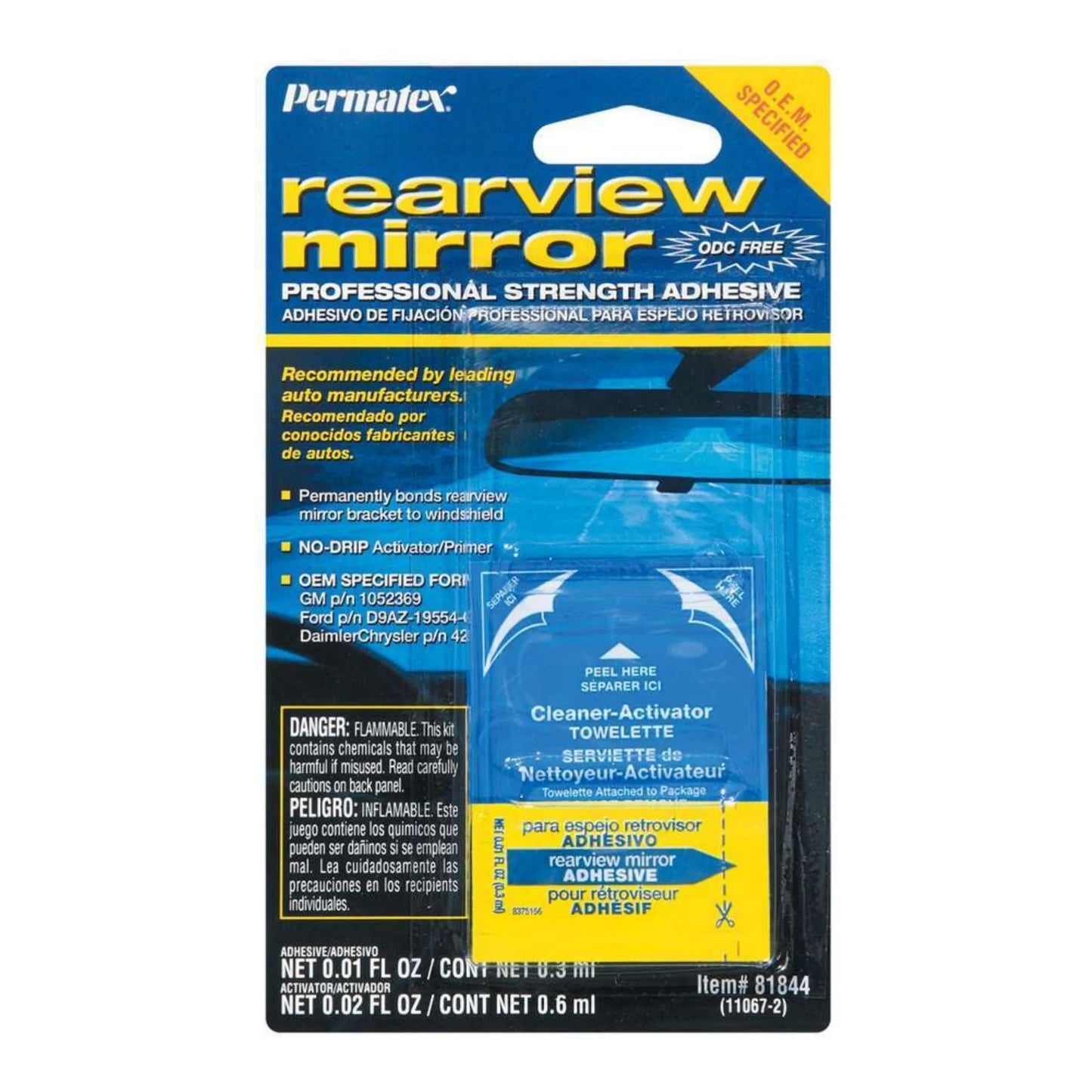 Permatex Rearview Mirror Adhesive 81844