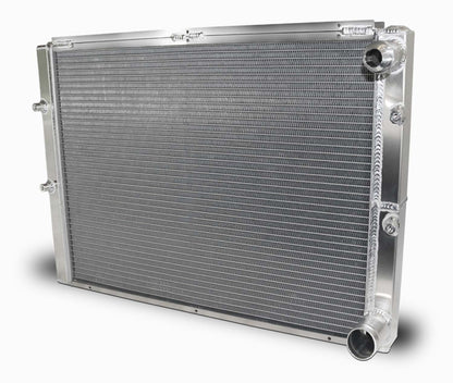 AFCO Single Row Lightweight Asphalt Radiator Double Pass 16AN Male Inlet 80195NDP-16