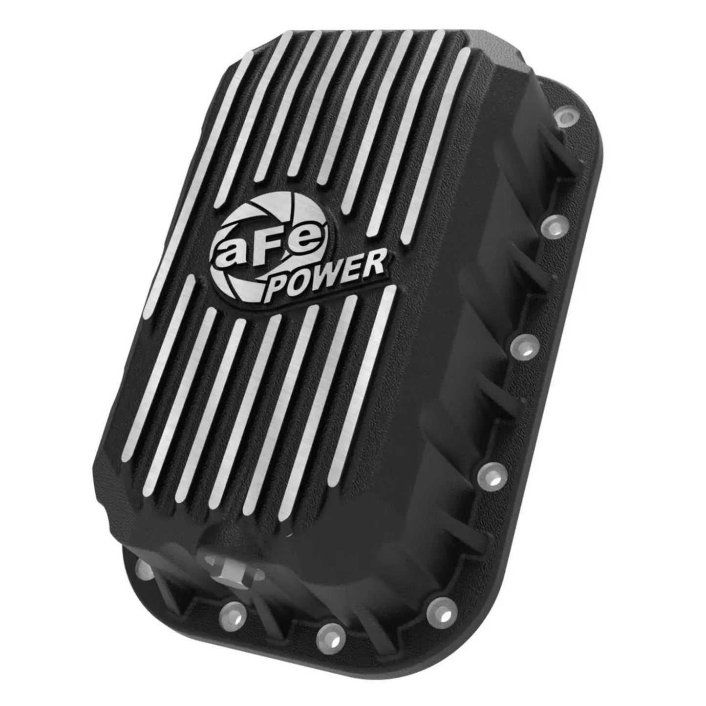 aFe POWER 46-71450B Pro Series Oil Pan Black Machined Fins Jeep JK