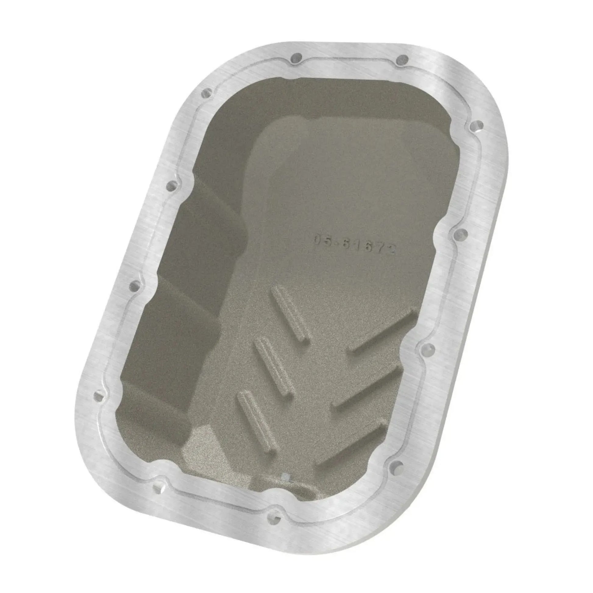 aFe POWER Street Series Engine Oil Pan Raw 46-71470A, Jeep JL/JT 3.6L (view of inside)