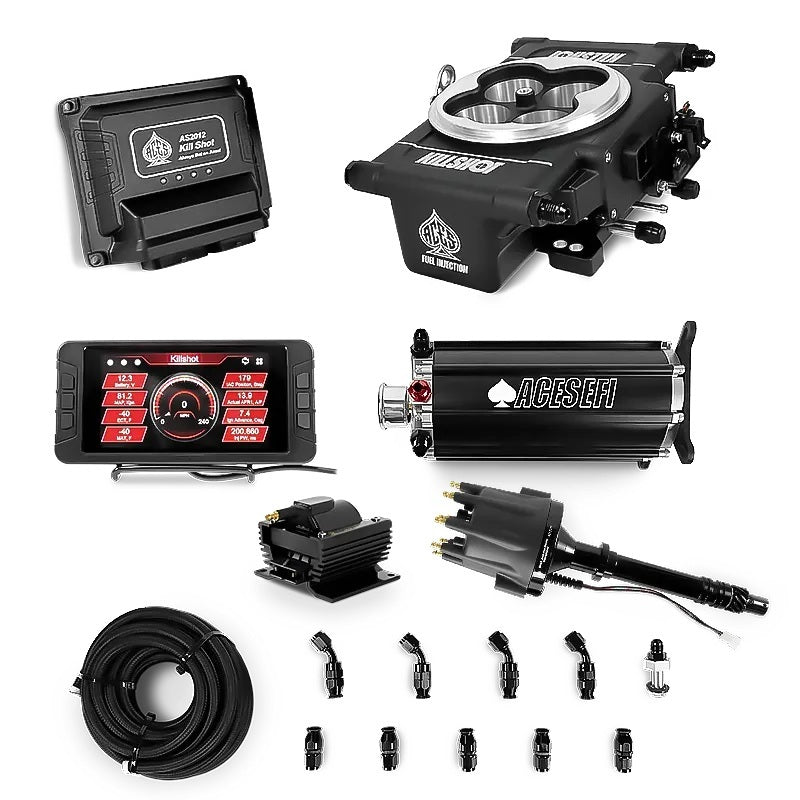 ACES Fuel Injection ACES Fuel Injection Killshot EFI Master Kit Black Command Center AY0001