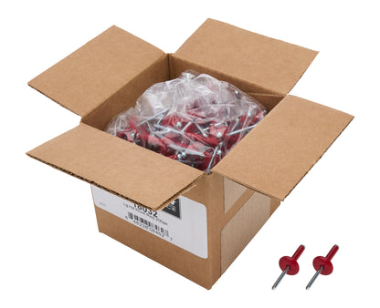Box of Allstar Large Head Rivets Red 250pk