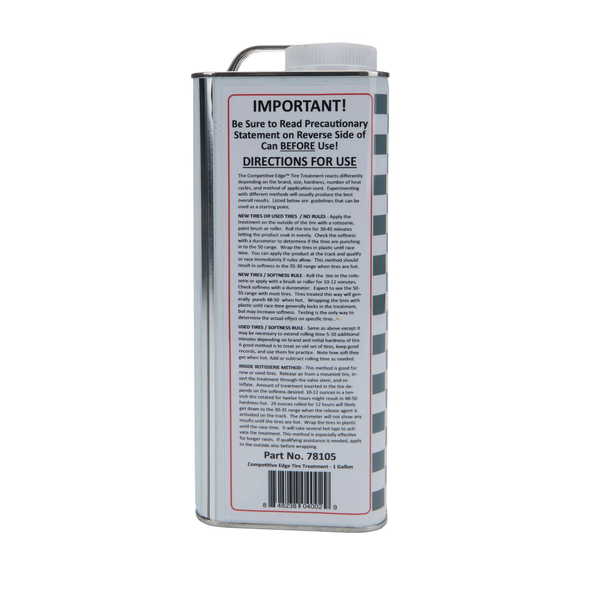Allstar Competitive Edge Tire Treatment (Label)