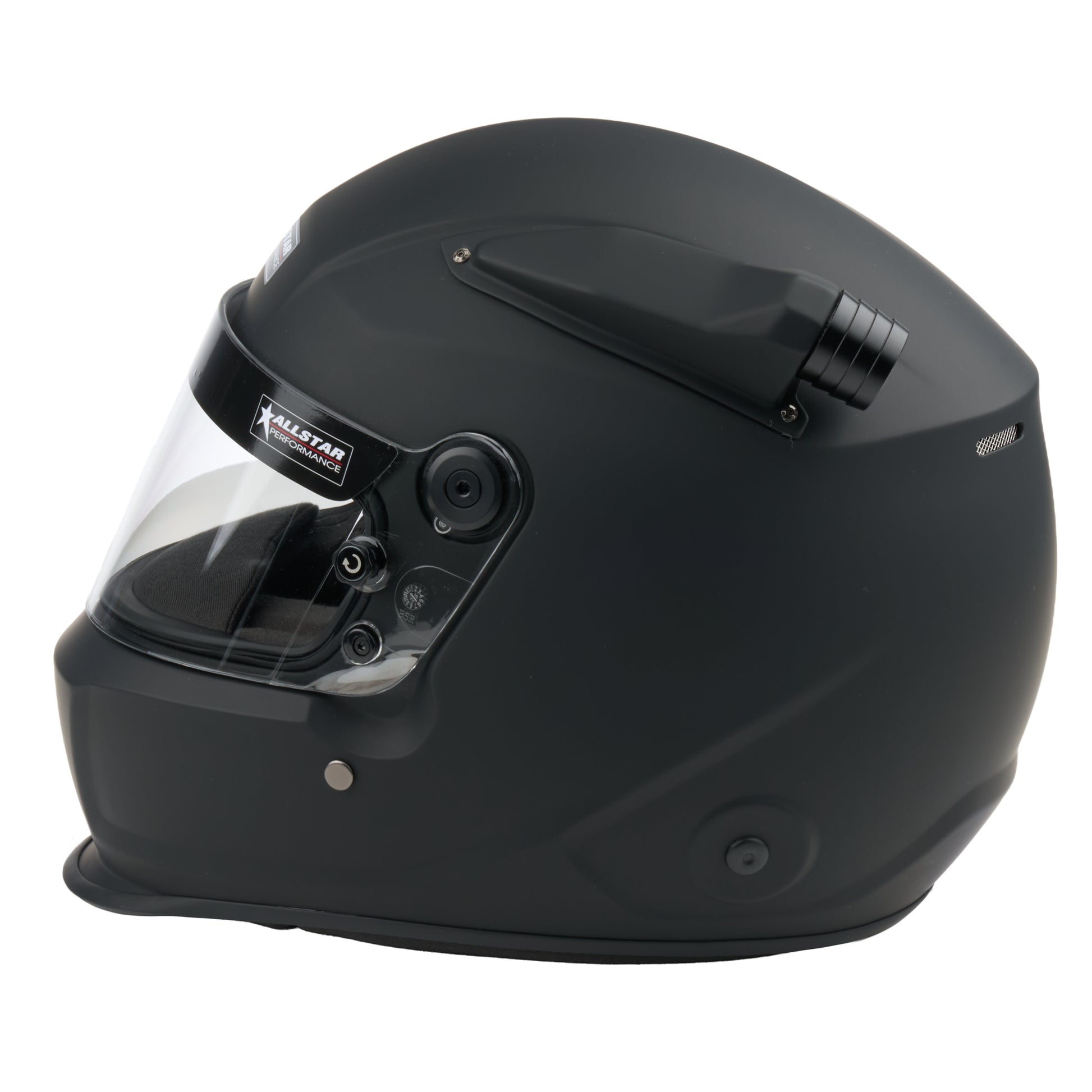 Allstar Series 50 Mid-Air Helmet (Flat Black, Side View)