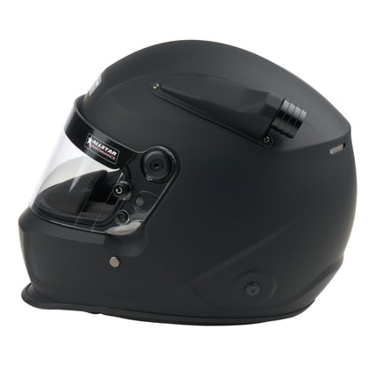 Allstar Series 50 Mid-Air Helmet (Flat Black, Side View)