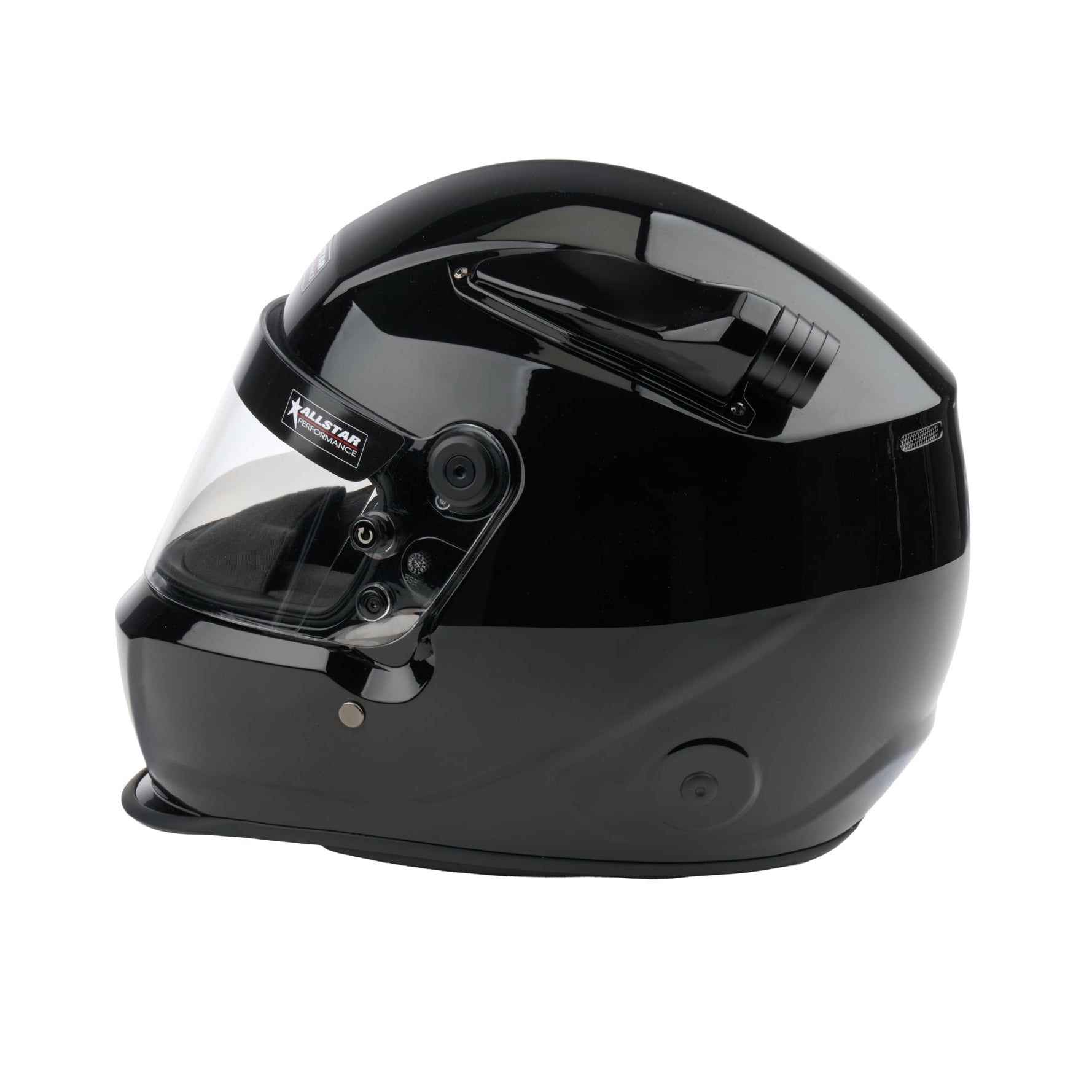 Allstar Series 50 Mid-Air Helmet (Gloss Black, Side View)