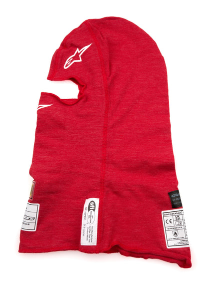 Alpinestars ZX Evo V3 Balaclava FIA/SFI (Red) - Left Side View