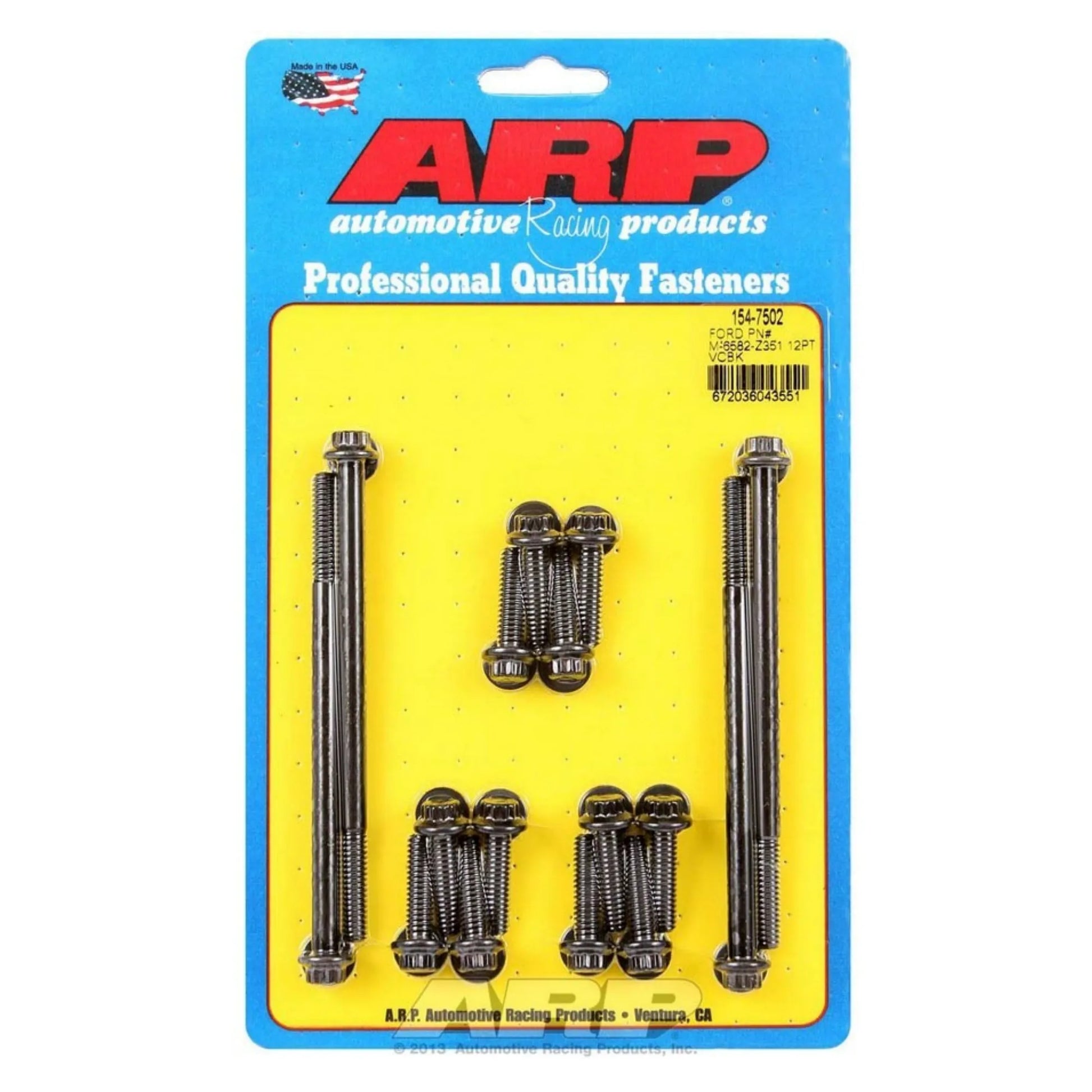 ARP 154-7502 12-Point Chromoly Valve Cover Bolt Kit – Ford Racing, Small Block Ford