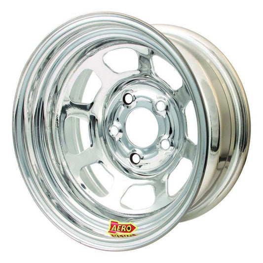 Aero Race Wheels 15x8 4" 4.75" Chrome