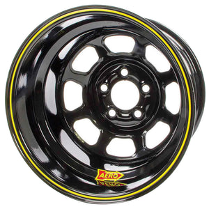 Aero Race Wheels 15x10 1" 4.75 Black 51-104710-RF