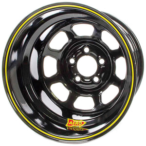 Aero Race Wheels 15x10 2" 5.00 Black